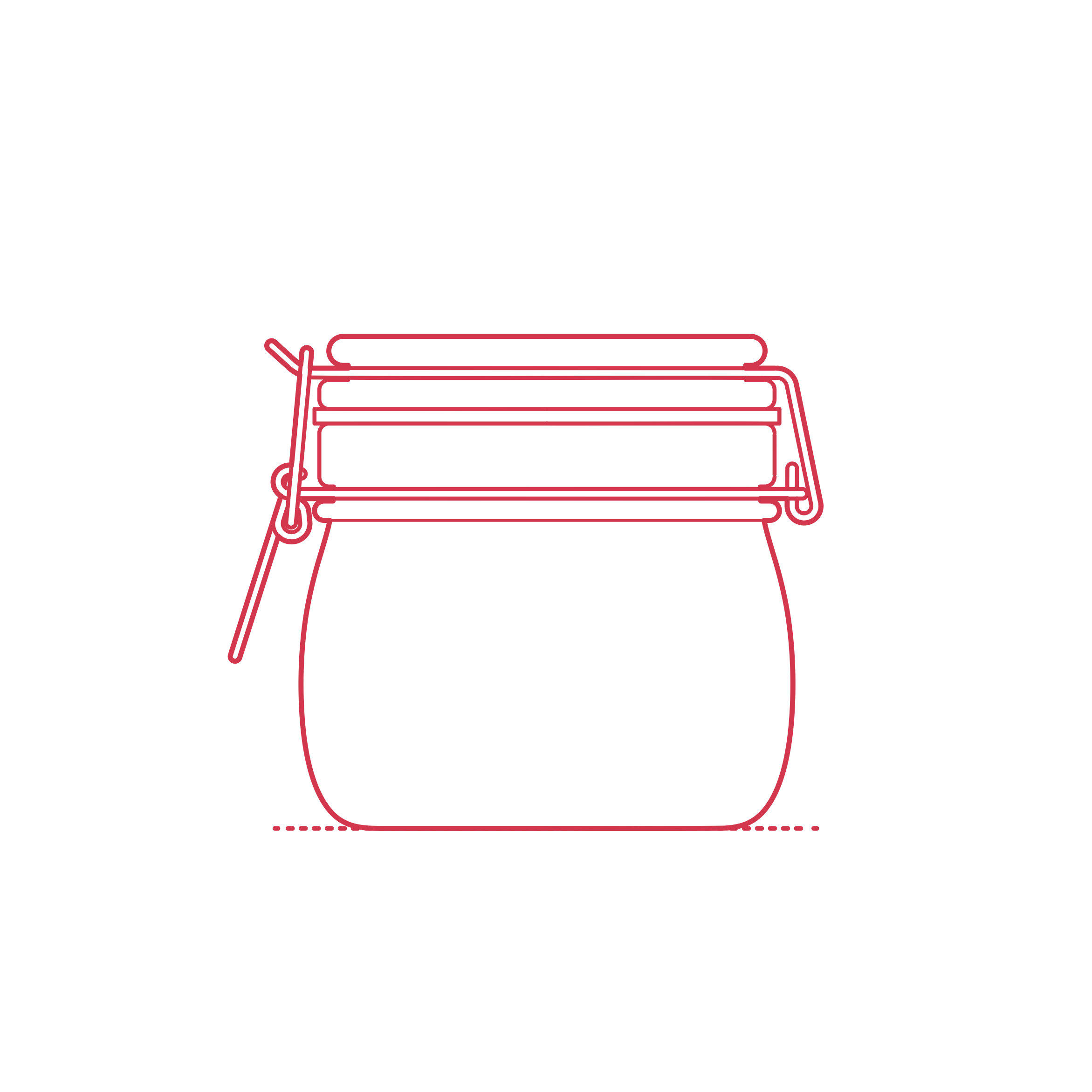 Objects Jars Tins Ikea Korken Jar 4 Oz Outline Svg Vector Free Vectors